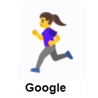 Woman Running on Google Android