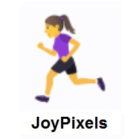 Woman Running on JoyPixels
