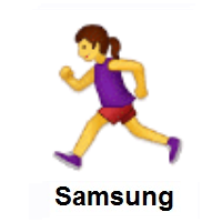 Woman Running on Samsung