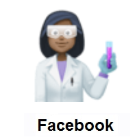 Woman Scientist: Dark Skin Tone on Facebook