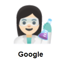 Woman Scientist: Light Skin Tone on Google Android