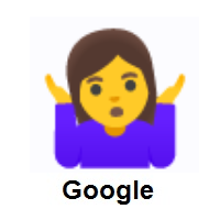 Woman Shrugging on Google Android