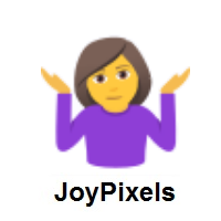 Woman Shrugging on JoyPixels