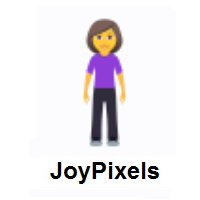 Woman Standing on JoyPixels