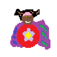 Woman Superhero: Dark Skin Tone
