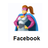 Woman Superhero on Facebook
