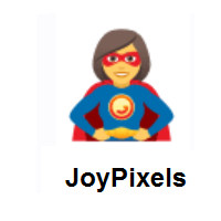 Woman Superhero on JoyPixels