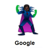 Woman Supervillain: Dark Skin Tone on Google Android