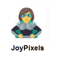 Woman Supervillain on JoyPixels