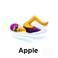 Woman Swimming on Apple iOS