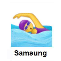Woman Swimming on Samsung