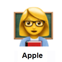 Woman Teacher on Apple iOS