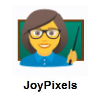 Woman Teacher on JoyPixels