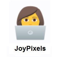 Woman Technologist on JoyPixels