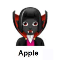 Woman Vampire: Dark Skin Tone on Apple iOS