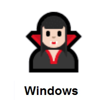 Woman Vampire: Light Skin Tone on Microsoft Windows