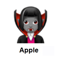 Woman Vampire: Medium Skin Tone on Apple iOS