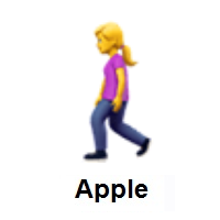 Woman Walking on Apple iOS