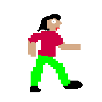 Woman Walking Facing Right: Medium Skin Tone