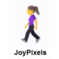 Woman Walking on JoyPixels