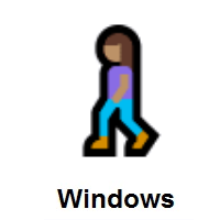 Woman Walking: Medium Skin Tone on Microsoft Windows