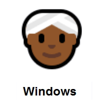Woman Wearing Turban: Medium-Dark Skin Tone on Microsoft Windows