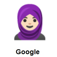 Woman with Headscarf: Light Skin Tone on Google Android