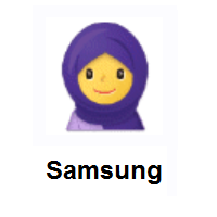 Woman with Headscarf on Samsung