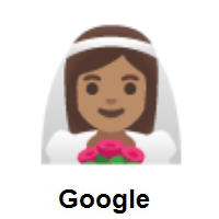 Woman With Veil: Medium Skin Tone on Google Android