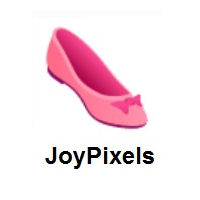 Woman’s Flat Shoe on JoyPixels