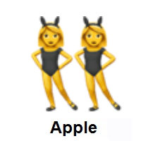 Women with Bunny Ears on Apple iOS