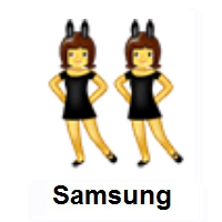 Women with Bunny Ears on Samsung