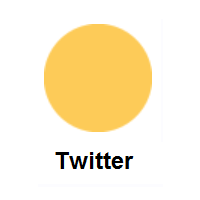 Yellow Circle on Twitter Twemoji