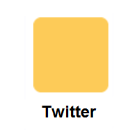 Yellow Square on Twitter Twemoji