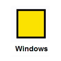 Yellow Square on Microsoft Windows