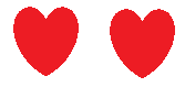 Podwójne Czerwone Serce Emoji