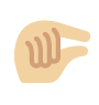 Pinching Hand: Medium-light Skin Tone Twitter