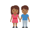 Woman and Man Holding Hands:   Medium-dark Skin Tone Twitter