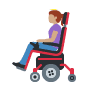 Woman in Motorized Wheelchair: Medium Skin Tone Twitter