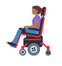 Woman in Motorized Wheelchair: Medium-dark Skin Tone Twitter