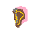 Ear With Hearing Aid: Dark Skin Tone