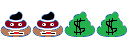 Double Pile of Poo and Double Money Bag: Small
