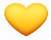  gult hjerte på Facebook