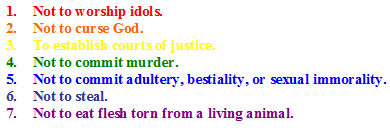 Rainbow 7 Laws