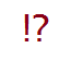 Exclamation Question Mark