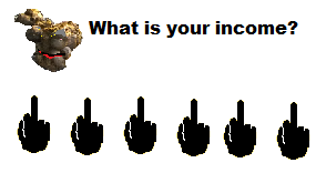 Black Middle Finger Emoji as income tax protest