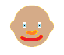 Man Bald: Medium Skin Tone
