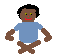 Man in Lotus Position: Dark Skin Tone