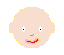 Woman Bald: Light Skin Tone