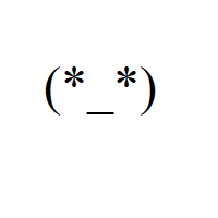 Amazed Face with asterisk eyes and underscore mouth in round brackets Emoticon